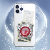 适用iphone16pro透明13min 新款 苹果17promax创意趣味套套高级感艺术个性 xs15镜头硅胶全包软12min保护手机壳