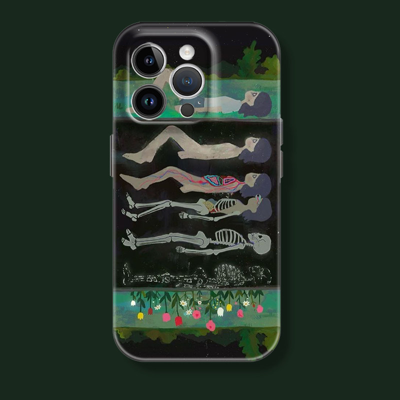 插画化成泥长为花正常到入土苹果iphone17promax适用16pro透明15plus/xs14全包菲林软壳华为小米荣耀13手机壳