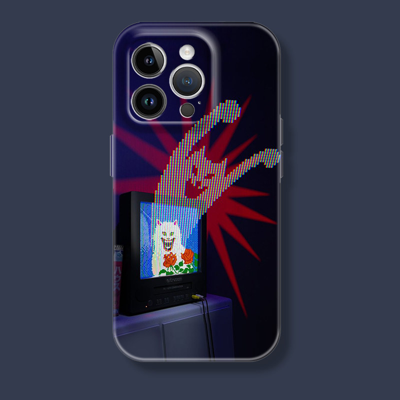 卡通电视机搞怪猫咪趣味喵星人苹果iphone17promax适用16pro透明15plus/14全包菲林软壳华为小米荣耀13手机壳