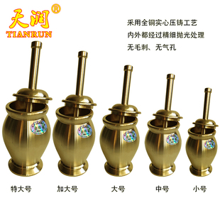 天润牌全铜铸铁捣药罐缸研磨钵蒜泥器臼锤杵槌棒碾子