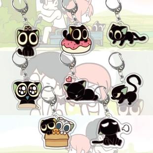 罗小黑战记2动漫电影周边钥匙扣风息洛竹亚克力透明闺蜜书包挂件