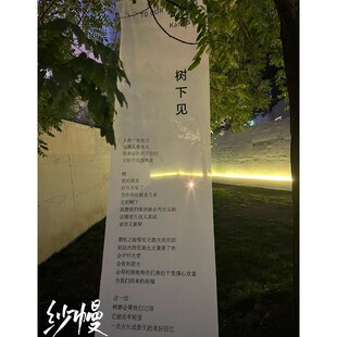 户外草坪婚庆婚礼挂布小红书树下见背景布策划场景布置装饰布道具