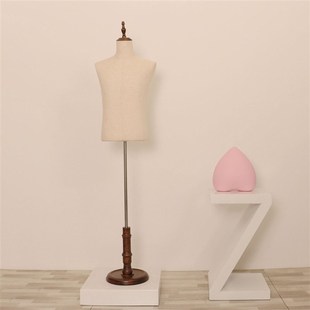 模特道具服装店橱窗展示服装道具半身模特支架台模仿古带手男模特