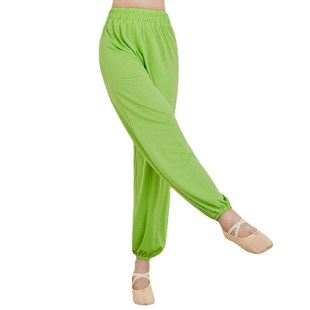 糖果色瑜伽裤女跑步运动健身长裤高腰瑜珈裤宽松束脚大码防蚊