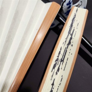 义和8寸30方和风纸折扇订货中国风纸扇定制古风扇子定做男扇