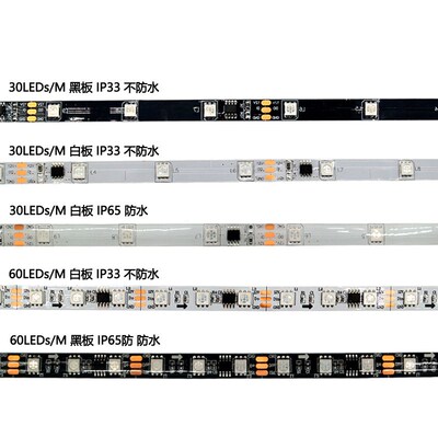 mx512灯带幻彩le灯带ws2811/2812 RB全彩60灯户外5050跑马灯条