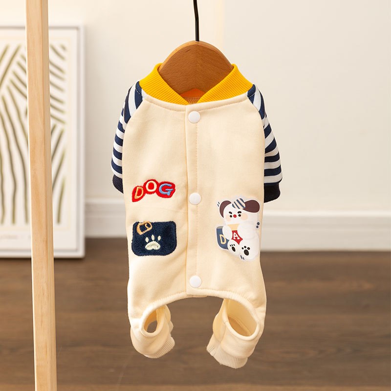 季韩版狗狗衣服可爱卡通四脚衣中小型犬泰迪小狗卫衣猫咪服饰