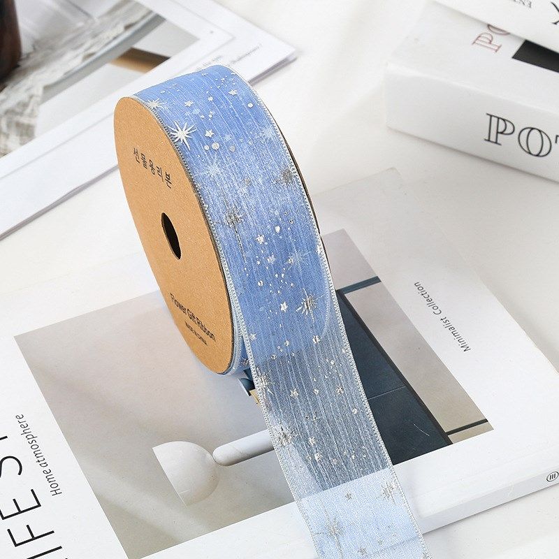 烫银星空纱带iy发饰材料蝴蝶结 鲜花包装花艺丝带 服饰辅料,纺织面料/辅料/配套,织带/丝带/缎带,淘宝优惠券,粉丝福利购,淘宝优惠卷