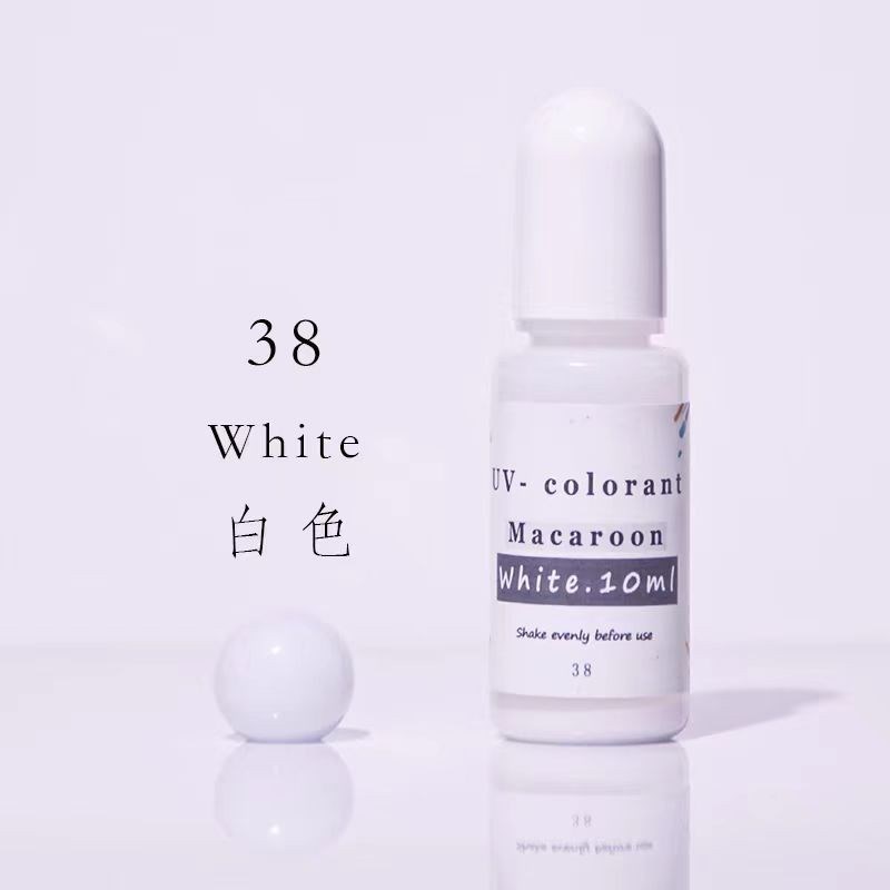 环氧树脂AB滴胶UV色精实色马卡龙白色做猫爪高浓度颜料色素ml图片