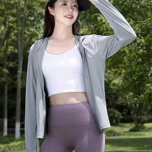 英国DHWA新品户外防紫外线防晒服女2026夏季新款凉感冰丝防晒衣户