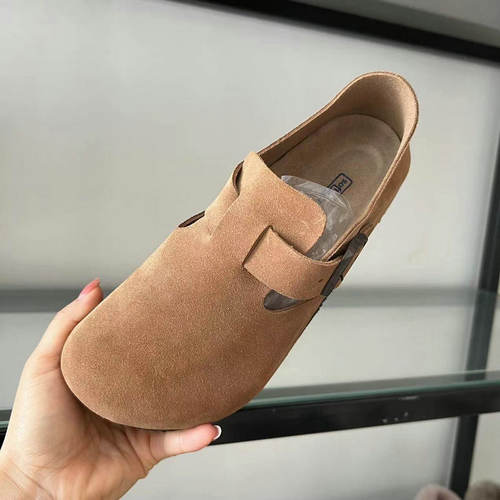 勃肯全包真牛皮厚底内增高