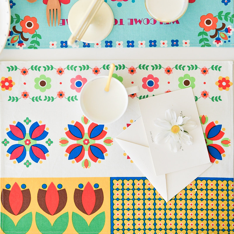 棉布西餐餐垫餐桌餐布餐巾纯棉布艺防尘油烟微波炉盖布床头柜盖巾,居家布艺,餐垫,淘宝优惠券,粉丝福利购,淘宝优惠卷