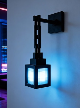 我的世界灯笼小夜灯MC我的迷你世界灯笼卡通充电氛围灯创意礼物