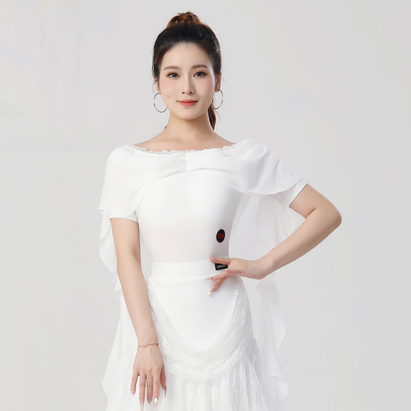女国标舞服装连体交谊舞练功服