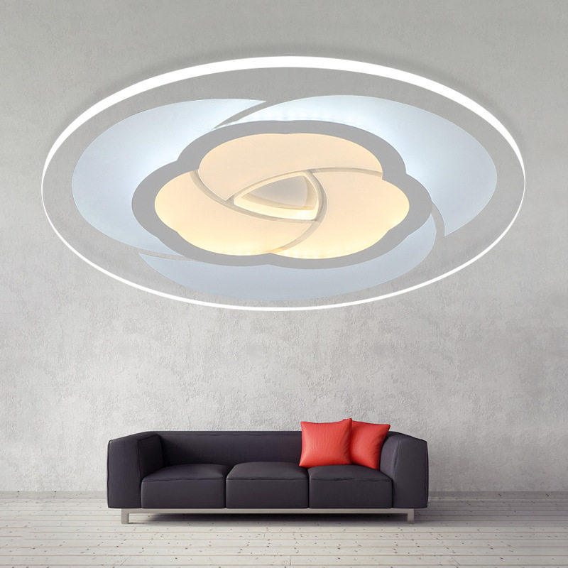 超薄亚克力吸顶灯卧室灯简约现代客厅灯天猫精灵语音控制智能led