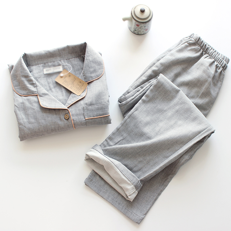 日系纯棉双层纱布女春夏全棉长袖家居服套装 空调服成人 夏季睡衣在类目 女士内衣/男士内衣/家居服, 睡衣/家居服套装中 - 来自Buy2taobao.com提供专业的淘宝代购服务