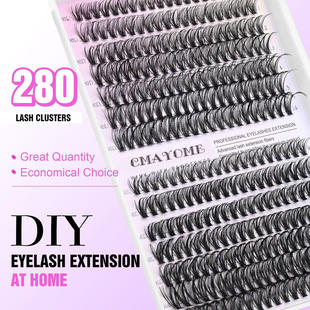280 Curve 30D50D Eyelash Curly Thick False Clusters