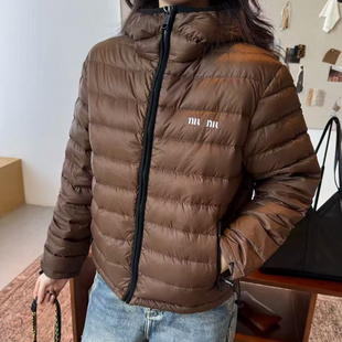 正确版本天花板26SS mumu小标字母连帽羽绒服外套 休闲极简女款