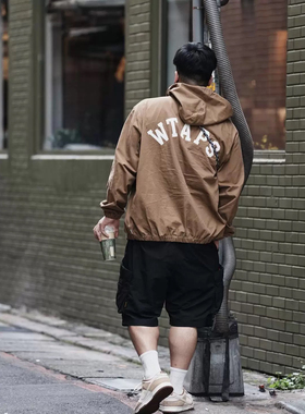 WTAPS D00M JACKET COTTON TWILL印花连帽复古宽松工装夹克男24AW