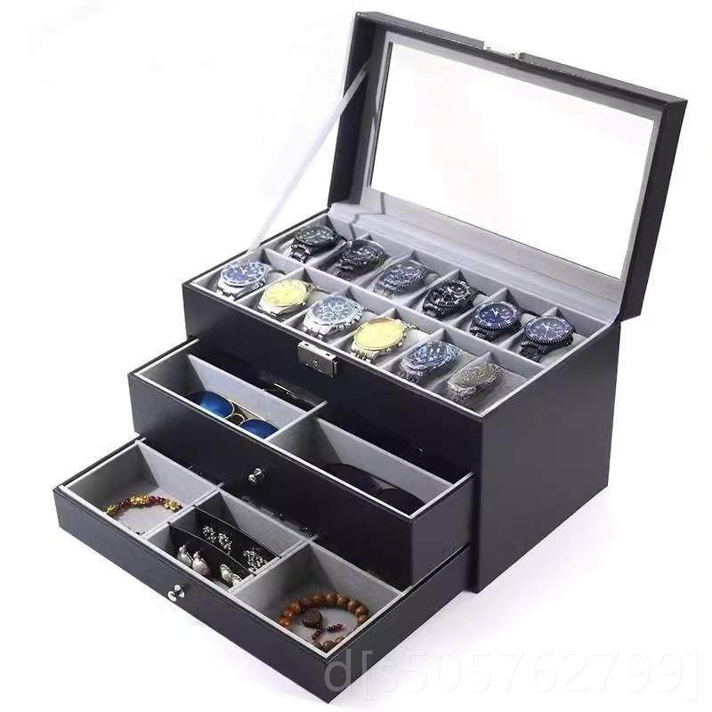 高档梦冉12手表位盒3层眼镜收纳盒抽屉饰盒太阳镜饰品藏盒首收墨,饰品/流行首饰/时尚饰品新,首饰盒,淘宝优惠券,粉丝福利购,淘宝优惠卷