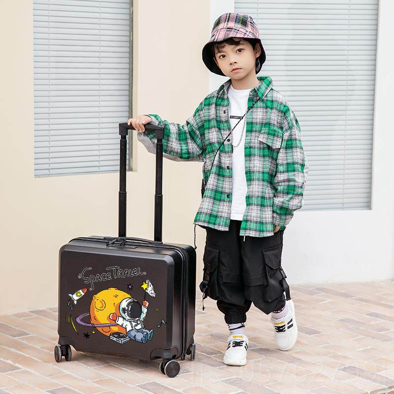 高档大途儿童拉杆箱男2可爱卡行李箱女20寸可坐1旅行箱包万向轮9