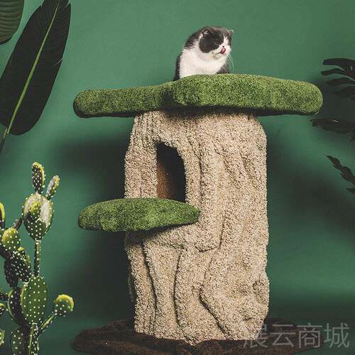 高档白板猪商店 猫树屋Camily猫爬架猫咪树别墅猫屋屋猫窝一猫抓