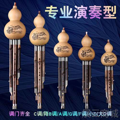 高档云南紫竹葫芦丝调乐器专演学奏型成人业C降B调DAGF初考级正品