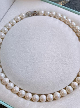 倪妮同款南洋极光澳白珍珠项链女气质小香风2025新款爆款镶钻颈链