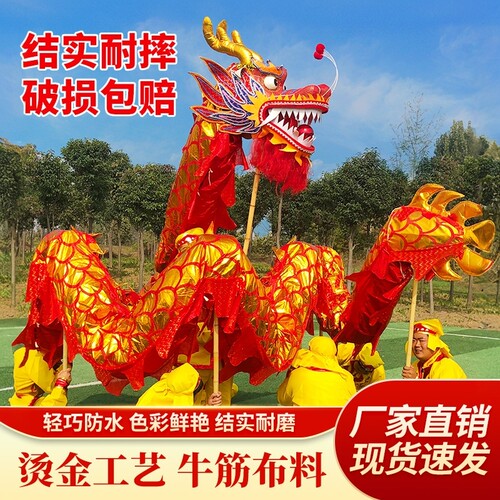 定制舞龙道具舞狮龙灯龙头比赛儿童学生幼儿运动会九节龙整套灯光