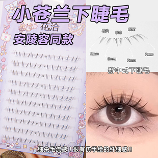 升级版北极星下睫毛!超细小苍兰安陵容仿手绘猫系新中式免胶自然