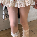 超薄白色防勾丝纯欲0D复古圆点高透jk打底连裤 波点丝袜夏季 袜女