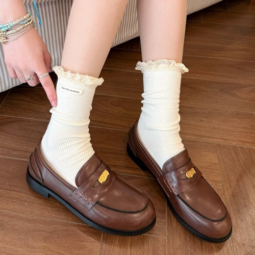 miu蕾丝花边袜子女中筒Lolita袜