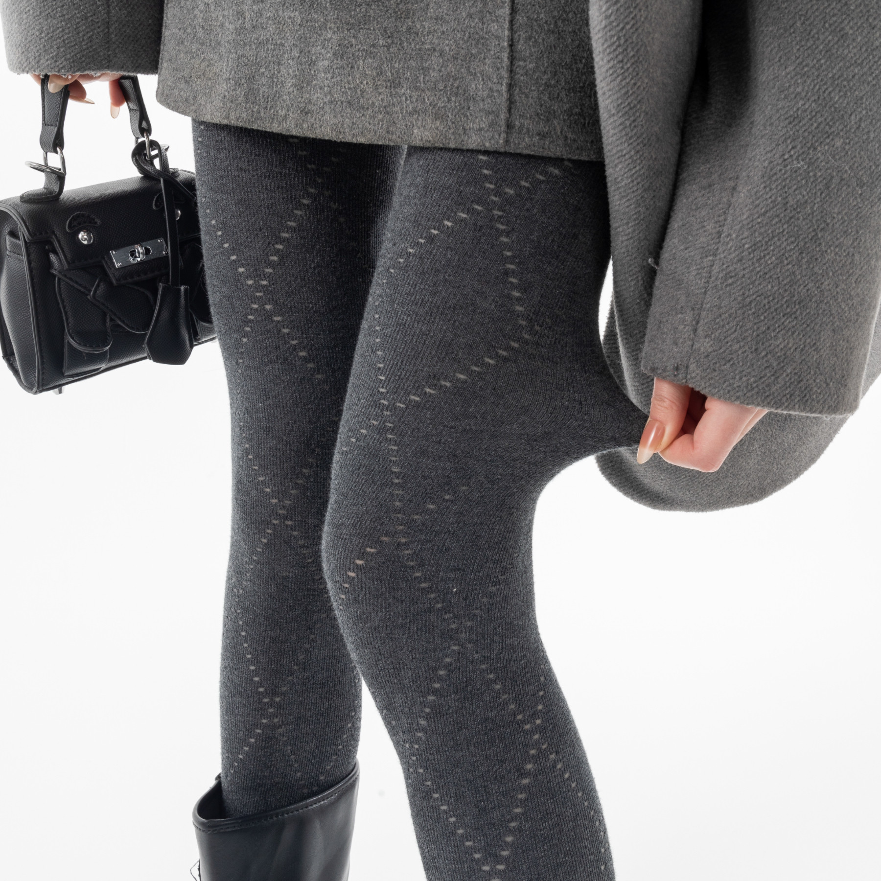 miu灰色菱形镂空打底裤春秋外穿高弹不掉档打底袜纯色显瘦连裤袜,女士内衣/男士内衣/家居服,连裤袜/打底袜,淘宝优惠券,粉丝福利购,淘宝优惠卷