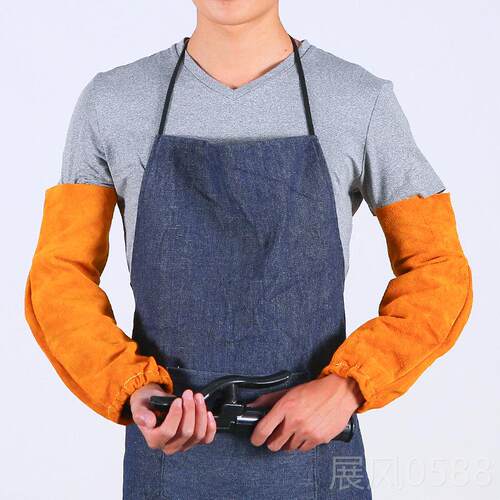 高档电焊工焊工围裙氩热焊工作服牛皮耐磨弧隔防反烫耐高温防护衣