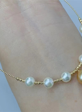 施家珍珠项链女2025新款手链ins