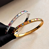 彩色钻石手镯轻奢小众轻奢高级感手环 GD权志龙同款 巴黎 设计师