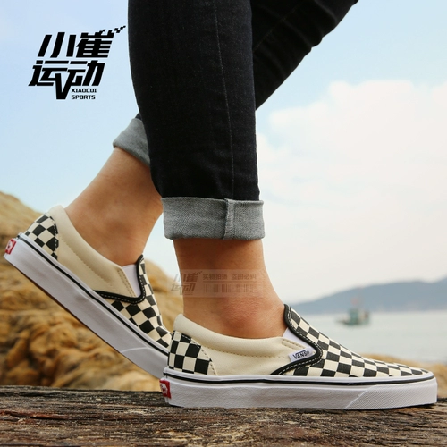 Vans, шахматы, классические тканевые эспадрильи подходит для мужчин и женщин, кроссовки, легко надевать