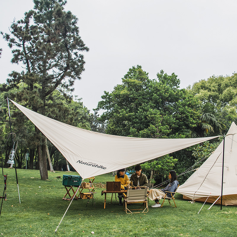 Naturehike挪客户外Glamping菱形复古棉布天幕野营庭院防晒