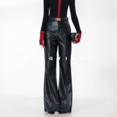 百搭设计师减龄休闲高腰皮裤 MD依诺 子 款 时尚 塞纳黄昏 2025冬季