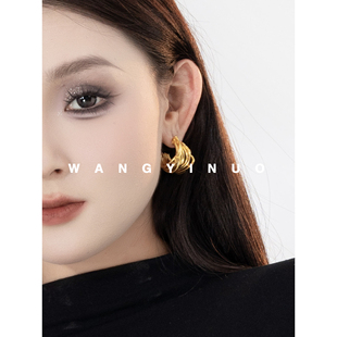 气质设计多层缠绕复古个性 轻奢时尚 耳环耳饰 依诺推荐 MD依诺