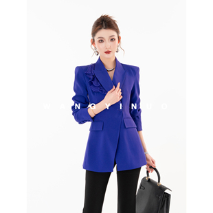 设计西装 MD依诺 欧若风显瘦气质百搭时尚 2025秋季 之帝王紫