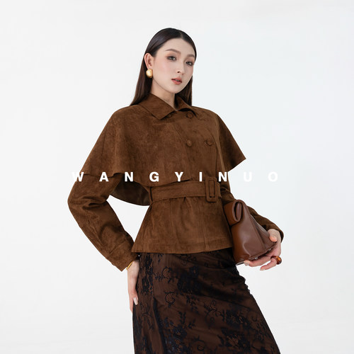 MD依诺【南港的秋】时尚名媛外套秋季款百搭显瘦智性穿搭通勤设计