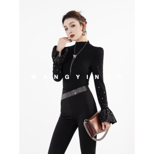 瑰丽绝伦 设计款 2025冬款 时尚 百搭磨毛保暖打底上衣 新款 MD依诺