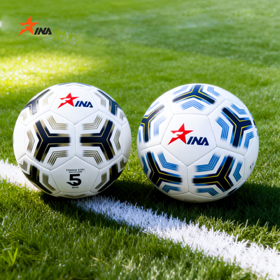 茵浪4号5号机缝PU耐用耐磨足球儿童球足球比赛训练专用8491/8591