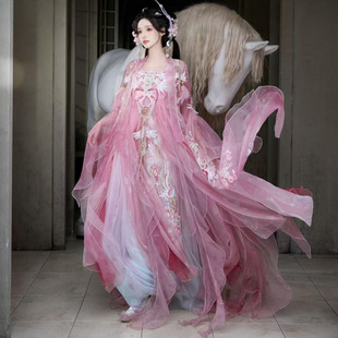 闺梦令少女魔法师汉服女大袖衫改良齐胸破烂风重工刺绣春夏款