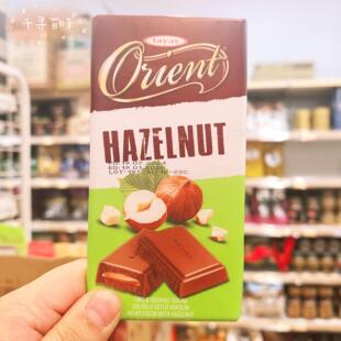 香港代购 土耳其进口Orient牛奶杏仁榛子巧克力排装80g