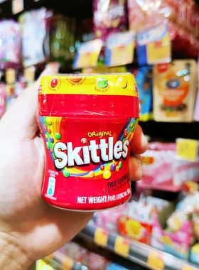 香港代购 港版SKITTLES彩虹果汁糖儿童休闲宅家小零食网红糖果