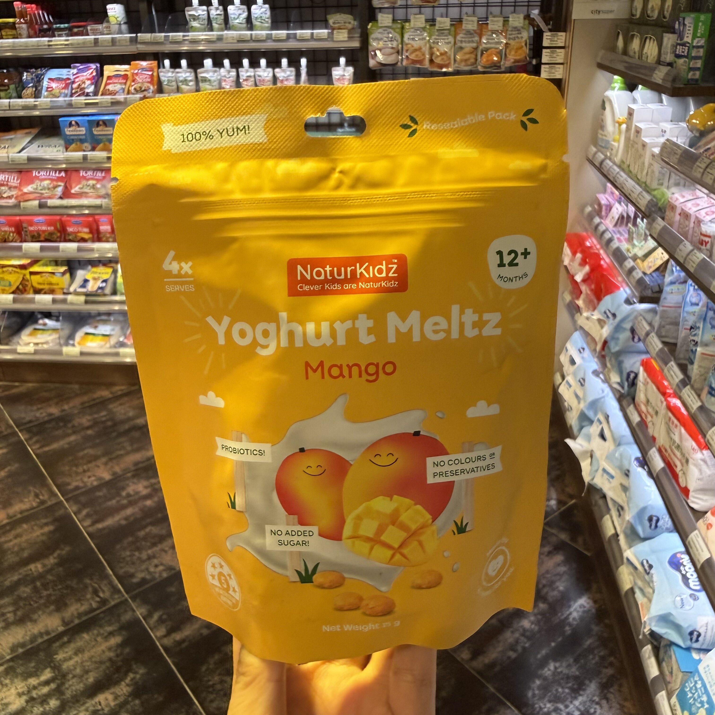 香港代购NaturKidz酸奶溶豆乳酪块12个月+宝宝辅食新西兰进口零食