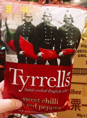香港代购 正版英国Tyrrells泰瑞松露海盐味手工薯片休闲进口零食