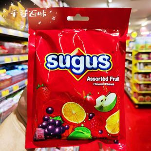 香港代购 Sugus瑞士糖混合水果口味果汁软糖175g袋装